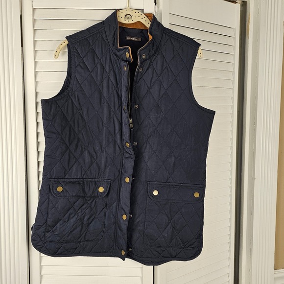 J Mclaughlin Jackets & Blazers - J McLaughlin Womens Navy Quilted Vest Large